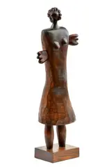 Alexander Ilečko, Vítanie, 1974, Lipové drevo