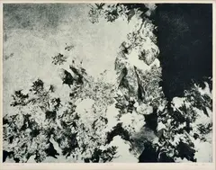 Albín Brunovský, Záhrada, 1968, Lept na papieri, 1/205