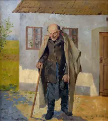 Gustáv Mallý, Starec (Na priedomí), Okolo 1910 - 14, Olej na plátne (pôvodná adjustácia)