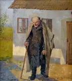 Gustáv Mallý, Starec (Na priedomí), Okolo 1910 - 14, Olej na plátne (pôvodná adjustácia)