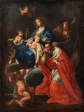 Carlo Maratta, Madona s Ježiškom, sv. Jánom Krstiteľom a sv. Karolom Boromejským