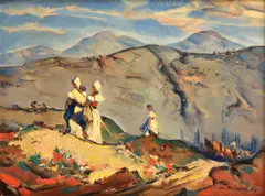 Martin Benka, Z bošáckeho kraja, 1943, Olej na plátne