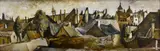 Žilinské strechy by Vincent Hložník, Okolo 1947 - 48, Gvaš, tempera na papieri, sold Nov 2013