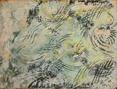 Ester Šimerová-Martinčeková, Biely potok, 1966, Olej na kartóne