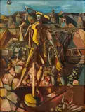 Endre Nemes, Hudobník (Muzika), 1941, Olej na lepenke