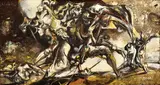Vincent Hložník, Násilník, 1945, Olej na plátne