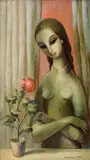 Edita Spannerová, Dievča v okne, 1965, Olej na sololite