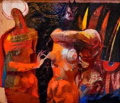 Peter Pollág, Traja z Fontaineblau (Variant VIII), 2000, Olej na plátbne