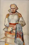 Martin Benka, Žena s kvietkom