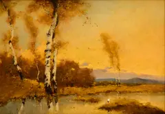 Béla Adalbert Spányi, Bocian, Okolo 1910, Olej na plátne