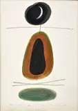 Kôpka by Vladimír Kompánek, Okolo 1995, Olej na sololite, sold Sep 2013