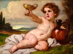 Gyula Éder, Malý Bakchus, 1927, Olej na dreve