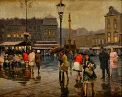 Jozef Teodor Mousson, Taliansky motív, 1932, Olej na plátne