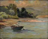 Jenő Kárpáthy, Loďka, Okolo 1920, Olej na plátne