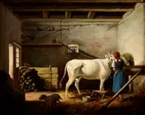 Viktor Max Hutschenreiter, V kravíne, Okolo 1870, Olej na plátne