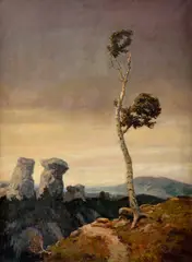 Oto Bubeníček, Krajina, Okolo 1920, Olej na plátne