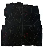 Rudolf Sikora, Čierny erb z cyklu Erby, 1991-98, Akryl na plátne