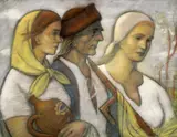 Aurel Kajlich, Z poľa, Okolo 1930, Pastel na papieri