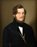 Peter M. Slavomil Bohúň, Portrét muža, Okolo 1855, Olej na plátne, reštaurované
