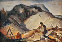 Martin Benka, Z poľa, Okolo 1935 - 38, Olej na plátne