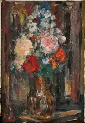 Jozef Ilečko, Kytica, Okolo 1960, Olej na kartóne