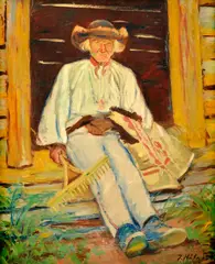 Jan Hála, Na lúke, 1932, Olej na plátne