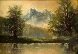 Stromy pri rieke Poprad by Eugen Szepesi-Kuszka, Okolo 1910, Olej na kartóne, sold Mar 2013