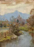 Miloš Alexander Bazovský, Tatranský Kriváň, 1939, Pastel, gvaš na papieri