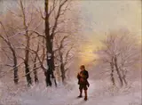 László Neogrády, Poľovník v zasneženom lese