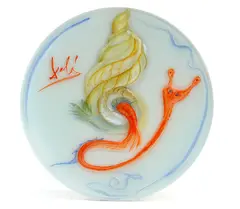 Salvator Dali, Slimák, 1979, Sklo, polychrómia (náklad 1706/3000)