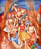 Milan Chovanec, V krajine, 2007, Olej na dreve