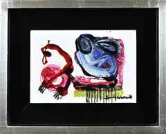 Jan te Wierik, Moderne fantasie voorstelling, Acryl op papier