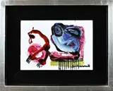 Jan te Wierik, Moderne fantasie voorstelling, Acryl op papier