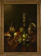 Stilleven by Ludwig Adam Kunz, Olieverf op linnen, sold Jun 2026