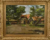 Piet van Wijngaerdt, Boerderij, Olieverf op paneel