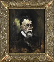 Stanislas Torrents, Heren portret, Olieverf op paneel