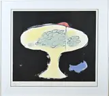 Eugène Brands Lithografie, Fantasie voorstelling, Lithografie, Eugène Brands, 1988