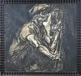 Jan Toorop, De mijnwerker, Lithografie