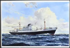 Victor Trip, Hollands schip Oranje Nassau, Poster op papier