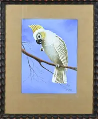 Sam Dresden, Kaketoe, Pastel op papier
