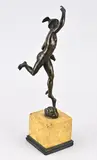H 31 cm. by 19e Eeuws bronzen Mercurius op marmeren sokkel, 19e Eeuws bronzen Mercurius op marmeren sokkel, sold Jun 2026