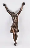 73 x 36 cm. by Groot 18e - 19e eeuws notenhouten gesneden Corpus Christi, sold Jun 2026