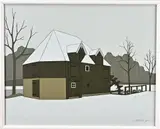 Klaas Bernink, Watermolen Diepenheim, 1984, Acryl op linnen