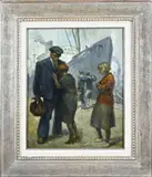 Menno van Meeteren Brouwer, Het afscheid, Olieverf op paneel