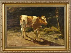 Kalf bij boom by Enschede Fedor van Kregten, Olieverf op linnen, sold Apr 2026