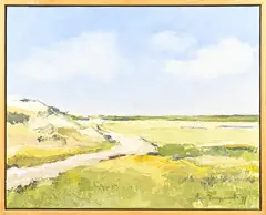 Bart ten Bruggencate, Impressionistisch landschap, Olieverf op linnen