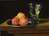 C. Cornelisz, Abrikozen, Olieverf op paneel