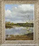 Gerard Krol, Herfst (bij Aamsveen), Olieverf op triplex