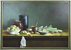 Dirk Jan Ekkel, Stilleven, Olieverf op linnen