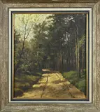 Frans Baaijens, Twents zandpad, Olieverf op linnen